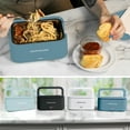 thumbnail image 7 of Nostalgia 32 oz. Portable Heated Lunch Box, Ocean Blue, 7 of 7