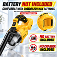 thumbnail image 2 of Cordless Vacuum Cleaner for Dewalt 20V Battery, 5-in-1 Handheld Vacuum Cleaner with LED Light and 500W Motor, Portable Vacuum for Car Floor Carpet, 2 of 14