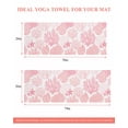 thumbnail image 6 of Coastal Pink Yoga Towel for Hot Yoga Non Slip, Ocean Coral Starfish Shell Modern Sea Yoga Mat Towel Absorbent Yoga Sweat Towels Microfiber Hot Yoga Blanket for Bikram Pilates 26"x70", 6 of 7