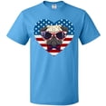 thumbnail image 3 of Inktastic Pug Dog Patriotic US Flag Heart T-Shirt, 3 of 5
