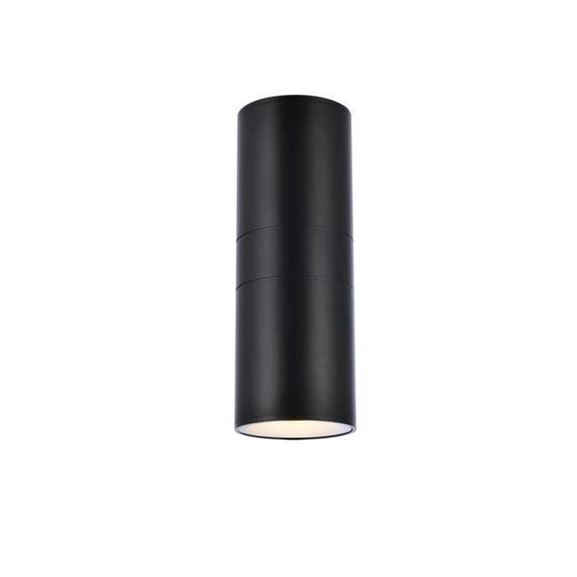 Living District LDOD4040BK 4 in. Raine Outdoor Wall Lamp, Black