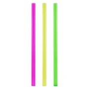 Houseables Milkshake Straws, Large Straw, 10.5?Long, 0.5?Diameter, 100 Pk