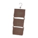 thumbnail image 5 of Juego de cestas colgantes de 3 piezas, organizador colgante de pared tejido con asas extraíbles Marrón, 5 of 9