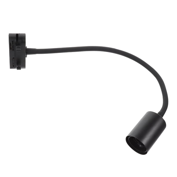 BRIGHTFUFU Cabezal de iluminación de riel ajustable Accesorio de iluminación de riel Portalámparas con casquillo E27