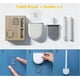 thumbnail image 5 of Flat Silicone Toilet Brush 2 Pack, Toilet Brush and Holders, Wall-Mounted Toilet, 5 of 5
