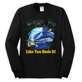 thumbnail image 2 of Reel It Like You Stole It Mens Long Sleeve Shirt, Black, Small, 2 of 3