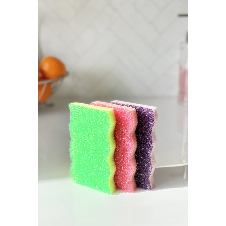 Multicolor Dishwashing Cleaning Scrubber, Round, Packaging Type: Box