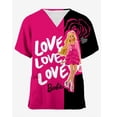 thumbnail image 4 of Batas quirúrgicas nuevas con estampado de dibujos animados para mujer, trajes veterinarios de princesa Barbie esmerilados para hombres, blusas esmeriladas para mujeres médicas, 4 of 5