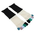thumbnail image 3 of Calcetines de media caña para hombre - Calcetines con puntera separada - Calcetines cómodos de transpirable de 5 calcetines Negro Zulema Calcetines Five Fingers, 3 of 8