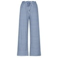 thumbnail image 3 of LEBONYARD Wide Leg Pants for Women Clearance with Pockets,Women's Summer High Waisted Wide Leg Pants Stripe Matching Yoga Gym Long Pants Blue XXL, 3 of 4