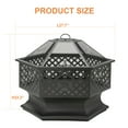 thumbnail image 5 of Outvue 28“ Hexagonal Outdoor Wood Burning Fire Pit, 5 of 6