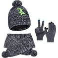thumbnail image 1 of Gorros de punto para niños de otoño e invierno, bufandas, guantes, gorros con copos de nieve, gorros con estampado de coches de dibujos animados, para mantenerse abrigados, 1 of 5