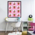 thumbnail image 3 of Stupell Industries Contemporary Gummy Strawberry and Cherry Checkerboard Black Floating Frame Canvas Art, 25 x 31, by LISH Creative, 3 of 8