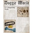 thumbnail image 2 of SD Graphics Studio 12x14 White Modern Wood Framed Museum Art Print Titled - Doggie World, 2 of 4
