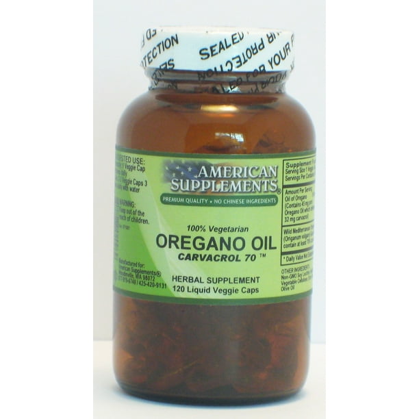 Oregano Oil American Supplements 120 VCaps