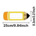 thumbnail image 2 of 30pcs Name Tags for Classroom Desks Back to School Pencils Name Plates Label for Teacher First Day of School Party Decorations 9.84X3.27 inch, 2 of 5