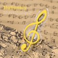 thumbnail image 3 of Soporte de resorte de hoja de piano con clip de papel de letra de nota musical de plástico (amarillo), 3 of 9