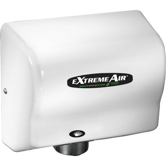 American Dryer ExtremeAir GXT Heated Hand Dryer, 100-240V, Steel White, GXT9-M