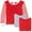 Red/Red-White Stripe/White/Red/Heather, variant on Baby 100% Cotton Long Sleeve Pajama Top (Pack of 3)