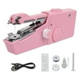thumbnail image 1 of Mistaha Portable Handheld Electric Sewing Machine Kit with USB Power Cord - Beginner's Mini Sewing Machine, Cordless Battery Operated, Ideal for Quick Fixes - Pink Color, 1 of 6