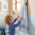 thumbnail image 6 of Unique Bargains Maple Leaf Jacquard Soft Absorbent Quick Dry Towels Blue 2pk, 6 of 8