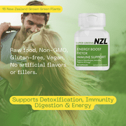 NZL Super Greens Capsules, Fruit and Veggie Supplement, New Zealand Green Superfood Energy, Essential Veggies, Antioxidants, Enzymes, Detox & Cleanse, 30 Capsules