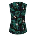 thumbnail image 5 of Camiseta sin mangas de encaje con estampado de mujer Camiseta sin mangas de empalme de cuello redondo Camiseta ligera y cómoda delgada OAVQHLG3B Store  lin121212, 5 of 5