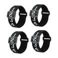 thumbnail image 3 of 4x pulsera numerada de fútbol, ​​marcadores de patio de fútbol, ​​juegos, ligero, portátil, negro, sesiones de entrenamiento, Clip lateral deslizante, 3 of 7