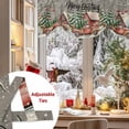 thumbnail image 5 of Merry Christmas Tie Up Valances Curtain, Winter Truck Pine Chalet Snowflake Grey Adjustable Rod Pocket Short Window Treatment Tie Up Curtains Valances for Kitchen Living Room Bathroom 54x18 Inches, 5 of 9