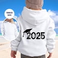 thumbnail image 2 of FAOWME Chandail à Capuchon pour Filles Manches Longues Sweat à Capuche Graphique Mignon Blanc 4-5 Ans, 2 of 4