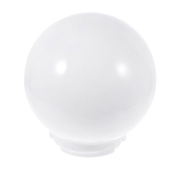 GOOHOCHY Pantalla de repuesto para lámpara de exterior, de acrílico, con forma de globo, color blanco, para jardín, porche y patio, resistente al desgaste.