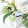 thumbnail image 6 of SAFAVIEH Faux 13 Inch Hydrangea Potted Arrangement, Green/Yellow, 6 of 7