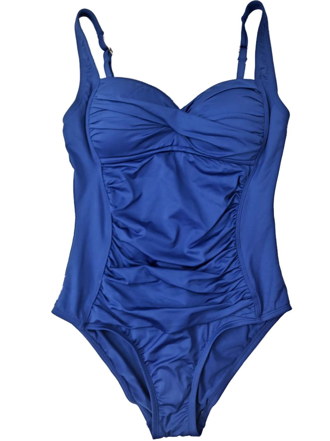 Liz Claiborne Womens Liz Claiborne Navy Blue Cross Chest Ruffle One Piece Side Swimming Suit 6 Walmart Com Walmart Com