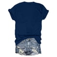 thumbnail image 5 of Womens Summer T Shirts Helii 250th Stars Stripes Casual Loose Blouses Short Sleeve Trendy Go Out Outfits for 4th of July Memorial Day S-XXL Dark Blue, 5 of 5
