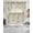 SpringGreen Beige, variant on Green Eucalyptus Leaves Swag Kitchen Curtains Sets for Windows 24 Inch Length, Birds Flowers Spring Watercolor Floral Short Window Curtain Swags Valances and Tiers 3 Piece Set for Cafe/Dining Room