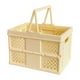 thumbnail image 1 of Cesta de almacenamiento plegable de plástico con asa | Organizador multiusos plegable para picnic, compras y ropa sucia | Cesta portátil de 18,6 x 13,5 x 12,5 cm, 1 of 1