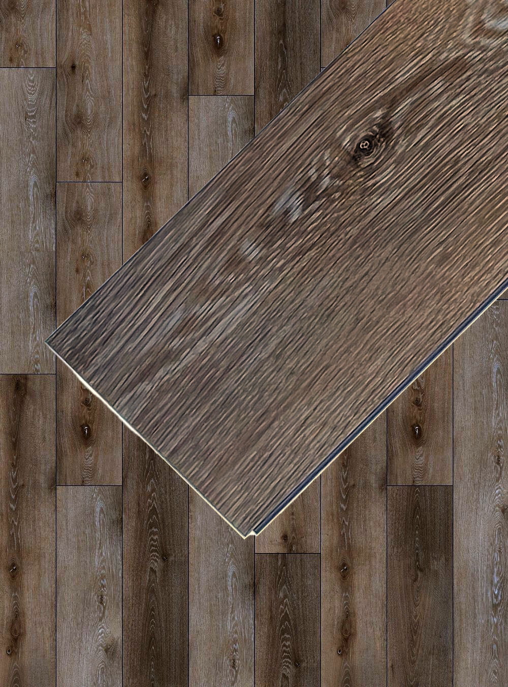 Oxford (Rustic Walnut) 20 MIL Wear Layer 5.5mm Thick x 9 in. W x 60 in. L Click Lock Waterproof Luxury Vinyl Plank Flooring with IXPE (30.18 sqft/case)