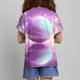 thumbnail image 6 of GERsome Girls Short Sleeve T Shirts Summer Crewneck Graphic Tee, Sizes 3-14 Years, 6 of 8