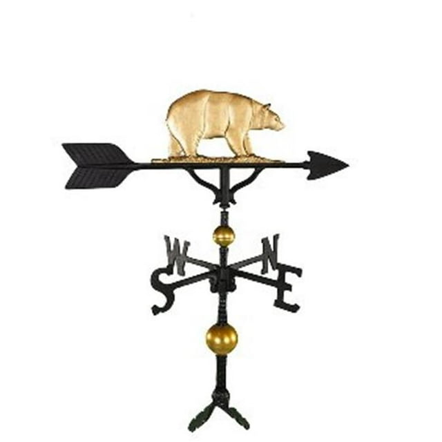 300 Series 32 In. Deluxe Gold Bear Weathervane