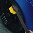 thumbnail image 2 of 2 cepillos para detalles de coche, mango largo, cepillo para limpiar llantas, neumáticos, eliminación de suciedad, herramienta para limpiar ruedas y neumáticos., 2 of 5