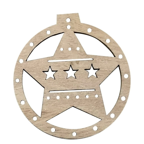 Vikakiooze 2022 10PCRetro Christmas decoration wooden pendant holiday decoration accessories