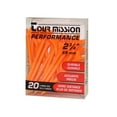 thumbnail image 1 of 2 3/4" (69mm) Orange Performance Plastic Golf Tees, pack of 20 by Tour Mission, 1 of 5