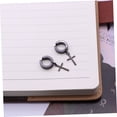 thumbnail image 3 of TABLETREANDS Pendientes Sin Perforación Negros Elegantes Para Y Mujer Con Clip Seguro, 3 of 8