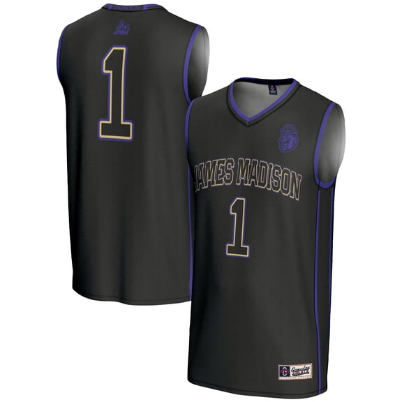 Male GameDay Greats #1 Black James Madison Dukes Lightweight Basketball Jersey