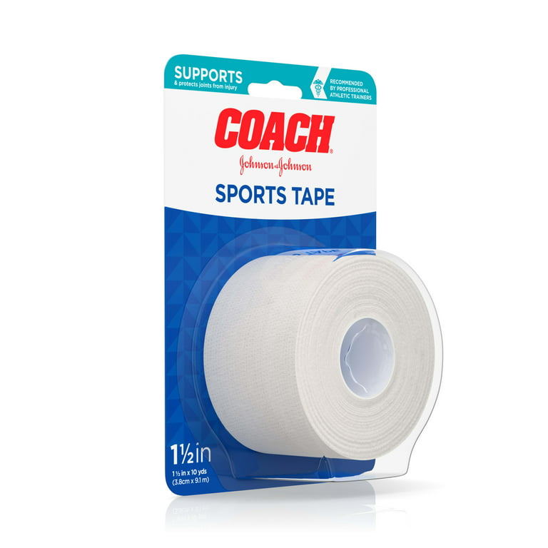 Johnson & Johnson Coach Sports Cloth Tape 1.5 in x 10 yd 