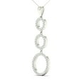 thumbnail image 2 of aaXia 14K White Gold Diamond 1/4ct TDW Trio-Circle Pendant Necklace, 2 of 4