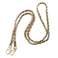 thumbnail image 1 of Monedero de metal y cuero Correa de cadena Correa para bolso de hombro 47 Café A Colcomx Correa de cadena de monedero, 1 of 8