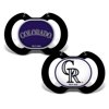 BabyFanatic Officially Licensed Unisex Pacifier 2-Pack - MLB Colorado Rockies