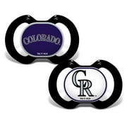 BabyFanatic Officially Licensed Unisex Pacifier 2-Pack - MLB Colorado Rockies