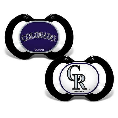 BabyFanatic Officially Licensed Unisex Pacifier 2-Pack - MLB Colorado Rockies